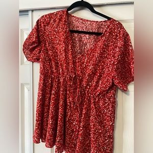 Shein Floral Blouse